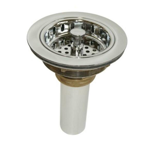Just Chrome Plated Cast Brass Body With Stainless Steel Basket Strainer JDP-35